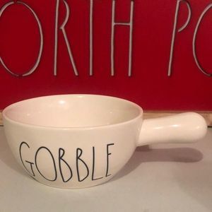 Rae Dunn soup bowl with handle